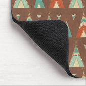 南西Geoのステップ|ティール(緑がかった色)のテント小屋パターン マウスパッド (コーナー)