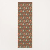 南西Geoのステップ|ティール（緑がかった色）のテント小屋パターン ヨガマット (正面)