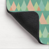 南西Geoのステップ|ティール(緑がかった色)の三角形パターン マウスパッド (コーナー)