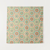 南西Geoのステップ|南西六角形パターン タペストリー (正面(横))