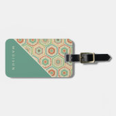 南西Geoのステップ|南西六角形パターン ラゲッジタグ (正面横)