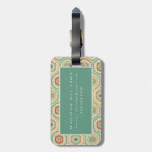 南西Geoのステップ|南西六角形パターン ラゲッジタグ (裏面縦)