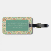 南西Geoのステップ|南西六角形パターン ラゲッジタグ (裏面横)