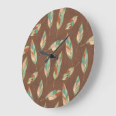 南西Geoのステップ|南西羽パターン ラージ壁時計 (傾斜)