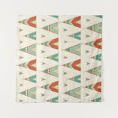 南西Geoのステップ|幾何学的なテント小屋パターン タペストリー (正面)