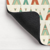 南西Geoのステップ|幾何学的なテント小屋パターン マウスパッド (コーナー)