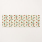 南西Geoのステップ|幾何学的なテント小屋パターン ヨガマット (正面(横))