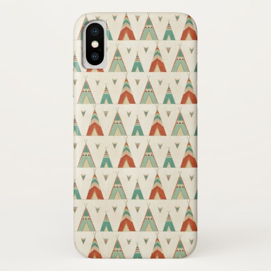 南西Geoのステップ|幾何学的なテント小屋パターン Case-Mate iPhoneケース (裏面)