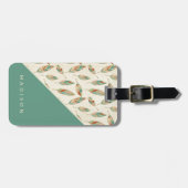 南西Geoのステップ|幾何学的な羽パターン ラゲッジタグ (正面横)