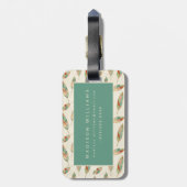 南西Geoのステップ|幾何学的な羽パターン ラゲッジタグ (裏面縦)