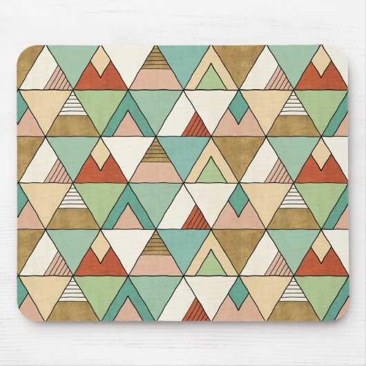 南西Geoのステップ|手描きの種族パターン マウスパッド (正面)