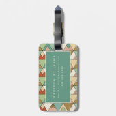 南西Geoのステップ|手描きの種族パターン ラゲッジタグ (裏面縦)