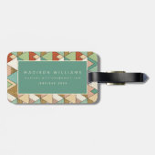 南西Geoのステップ|手描きの種族パターン ラゲッジタグ (裏面横)