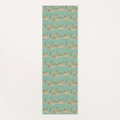 南西Geoのステップ|水彩画の羽パターン ヨガマット (正面)