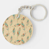 南西Geoのステップ|珊瑚の羽パターン キーホルダー (裏面)