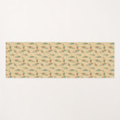 南西Geoのステップ|珊瑚の羽パターン ヨガマット (正面(横))