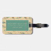 南西Geoのステップ|珊瑚の羽パターン ラゲッジタグ (裏面横)