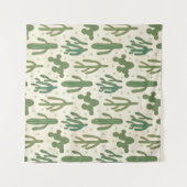 南西Geoのステップ|砂漠のサボテンパターン タペストリー (正面)