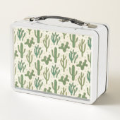 南西Geoのステップ|砂漠のサボテンパターン メタルランチボックス (裏面)