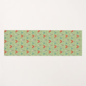 南西Geoのステップ|緑のテント小屋パターン ヨガマット (正面(横))