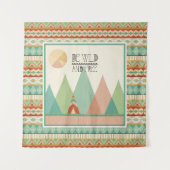 南西Geo II|は野生および自由です タペストリー (正面(横))