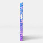 南西iPhoneケース – 明るい青と紫 iPhoneケース (右側面)