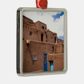 南西Taos Adobeの村落の家ニューメキシコ メタルオーナメント (右)