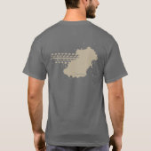 南言葉遣い: 傷つけられたTシャツ Tシャツ (裏面)