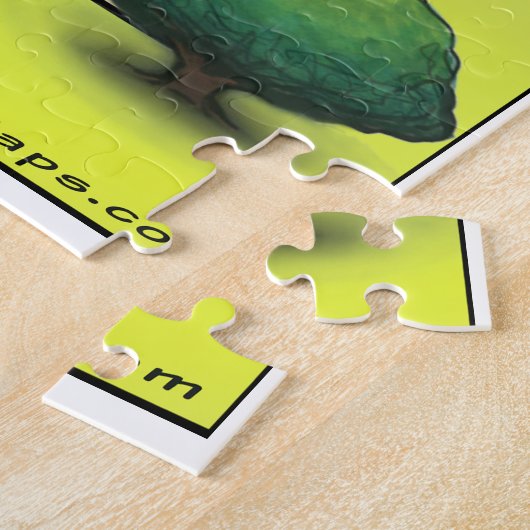 南議会の都心のオースティンテキサス州のおもしろいの地図 ジグソーパズル (側面)