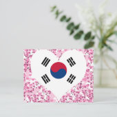 南買韓国旗 ポストカード (スタンド正面)
