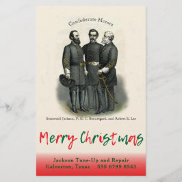 南軍の将軍たちのクリスマス チラシ