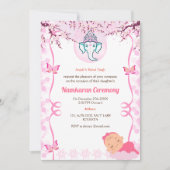 南軽庵の命名式ゴールデンエレメント 招待状 (正面)