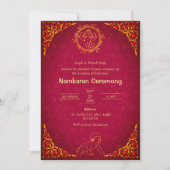 南軽庵の命名式ゴールデンエレメント 招待状 (正面)