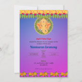 南軽庵の命名式ゴールデンエレメント 招待状 (正面)