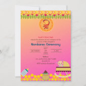 南軽庵の命名式ゴールデンエレメント 招待状 (正面)