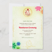 南軽庵の命名式ゴールデンエレメント 招待状 (正面)