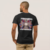 南通りのボブのrechtsvoorのorigは、SOUT…生まれます Tシャツ (裏面フル)