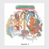 南通りサークルバンパーステッカー シール (シート)