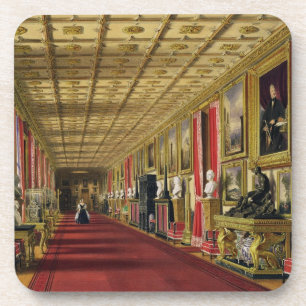 南通路、Windsorの城1838年(chromolitho) コースター