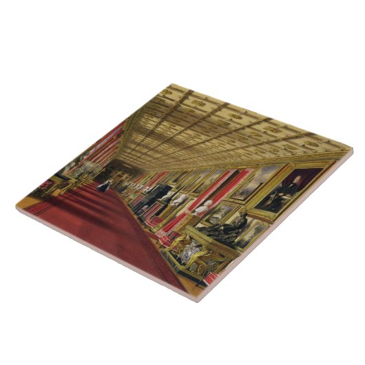 南通路、Windsorの城1838年(chromolitho) タイル (側面)