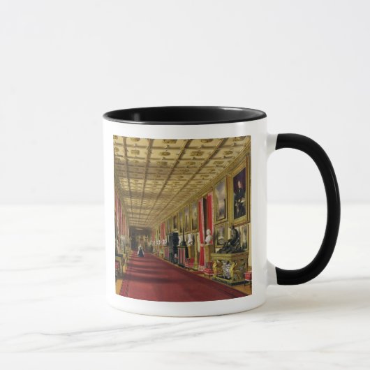 南通路、Windsorの城1838年(chromolitho) マグカップ (右)
