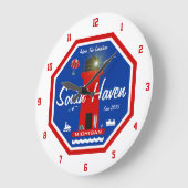 南避難所の灯台 ラージ壁時計 (傾斜)