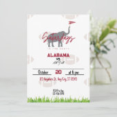 南部での土曜日のフットボール観戦パーティー 招待状 (スタンド正面)