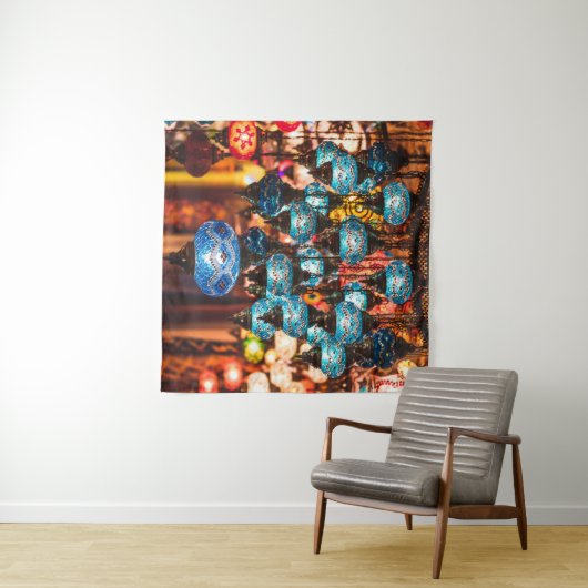 南部での手作伝統的りの素晴らしいトルコのランプ タペストリー (インサイチュ(横))