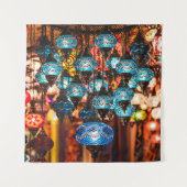 南部での手作伝統的りの素晴らしいトルコのランプ タペストリー (正面)