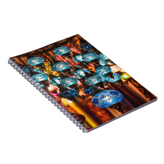 南部での手作伝統的りの素晴らしいトルコのランプ ノートブック (右側)