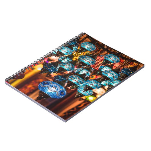 南部での手作伝統的りの素晴らしいトルコのランプ ノートブック (左側)