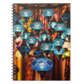 南部での手作伝統的りの素晴らしいトルコのランプ ノートブック (正面)