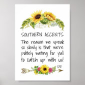 南部のアクセント ポスター (正面)