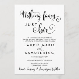 南部のカリグラフィー　愛があればそれでいい　ユーモア 招待状